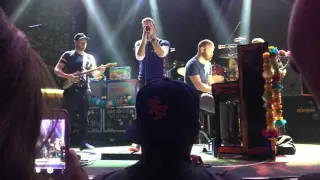 Coldplay - Imagine Cover Live at the Belasco in Los Angeles  (11/13/2015)