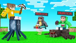 HUNTERS VS SPEEDRUNNER But You Can RIDE ANIMALS! (Minecraft)