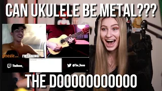 The Dooo plays UKULELE METAL?!?! (REACTION)