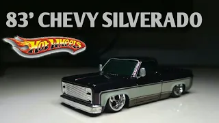 Custom truck 83' CHEVY SILVERADO truck custom hot wheels