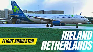 Aer Lingus A320 on ultra realistic Flight Simulator 2023 | Cork to Amsterdam