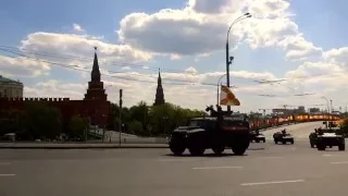 Военная техника после репетиции парада в Москве