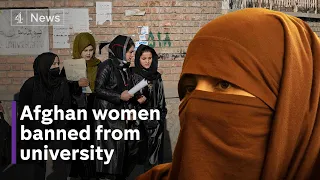 Taliban bans women from university in Afghanistan