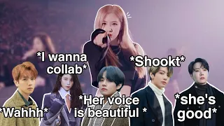 Kpop idols being vs Rosé's vocals