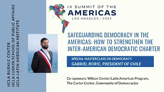 Safeguarding Democracy in the Americas Session I: Diagnosing the challenges to democratic governance