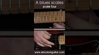 The A minor pentatonic blues scales, guitar practice short 4 #guitarscales