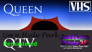 Queen Live at Hyde Park Intro 60fps 50fps 1976 Intro With VHS DVD EXTENDED