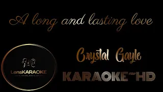 A long and lasting love~Crystal Gayle~KARAOKE