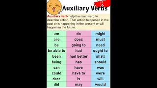 Auxiliary verbs