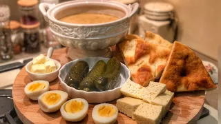 ДАГЕСТАНСКИЙ ЗАВТРАК , КАЛМЫЦКИЙ ЧАЙ 🍵, ДОМАШНИЙ ХЛЕБ , СЫР . ВКУСНЫЙ ЗАВТРАК