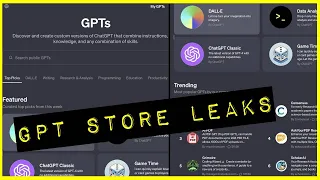 GPT store pics leaked + Can GPTs pull in $20,000+ per month? Here's how to start building.