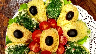 Закуска на чипсах  Просто, вкусно, быстро