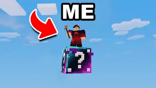 CRAZY Girlfriend TRAPPED Me On A GLITCHED LUCKY BLOCK In Roblox Bedwars