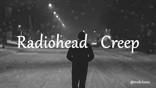 Radiohead - Creep (Lyrics)