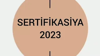 2023 SERTİFİKASİYA (MÜƏLLİMLƏRƏ ŞAD XƏBƏR👍)