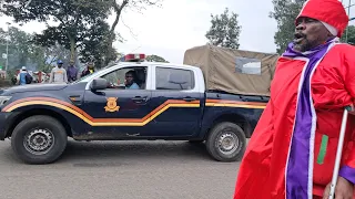 Drama As Bishop Johanna Prays In Nakuru To End Traffic Accidents In The Country