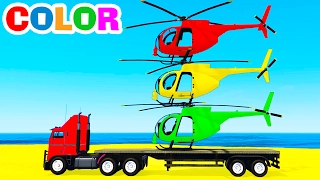 HELICOPTER on Truck & Cars video