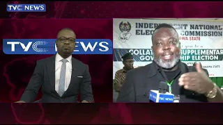 (WATCH) Chaos As Adamawa REC Declares APC Governorship Candidate Winner