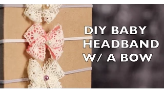 DIY How To Make A Baby Headband With A Bow