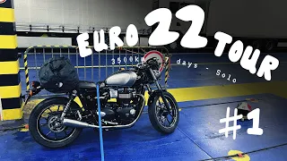 SOLO EURO TOUR PART 1 - Suffolk to Amsterdam