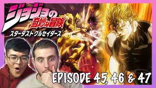 ZA WARUDOOOO!! | DIO'S WORLD!! || JJBA Part 3 Stardust Crusaders Episode 45,46+47 REACTION + REVIEW!