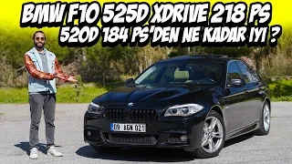 218 PS Gücündeki BMW F10 525d Xdrive Ne Kadar Keyifli ? Çift Turbo / 520D Farkı / Yakıt Tüketimi