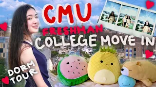 COLLEGE MOVE IN DAY @ Carnegie Mellon // CS building tour + dorm room tour