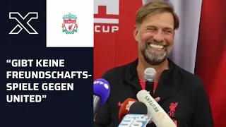 "Ich habe eine Frage..." Jürgen Klopp bringt alle mit Stichelei gegen Manchester United zum Lachen