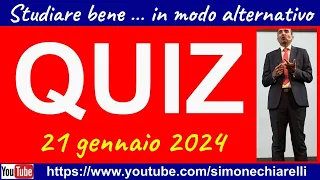 QUIZ (commentati) in diretta con Simone Chiarelli - parte 1 (21/1/2024)