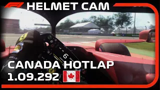 F1 2021-HELMET CAM 4K ULTRA REALISTIC RESHADE- TRACK IR- CANADA  HOT LAP 1.09.292