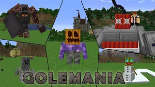 Мощные големы | Обзор мода Golemania | Minecraft 1.16.5