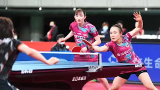 2022年全日本卓球｜女子ダブルス 決勝  伊藤美誠／早田ひな 対 宋恵佳／成本綾海