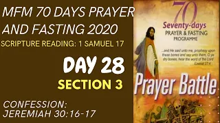 Day 28 Prayers MFM 70 Days Prayer and Fasting Programme 2020 Edition: Prayer Battle Dr. D.K. Olukoya