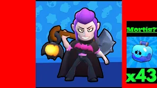 Open 43 brawl boxes.Unlock Gene and Mortis!💪