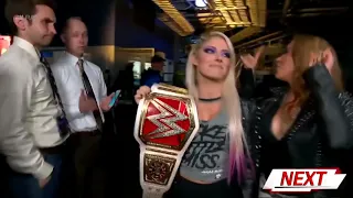 ALEXA BLISS MICKIE AND MICKIE JAMES AND RONDS ROUSEY SEGMENT WWE RAW JULY 16 2018