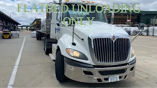 Flatbed Unloading Only (Drop And Hook Trucking)