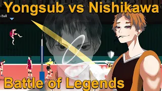 The Spike. Volleyball 3x3. Yongsub vs Nishikawa. Battle of LEGENDS the Spike