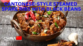 "Cantonese Culinary Delight: Steamed Spare Ribs with Black Beans from China"#imagenishvideos #viral