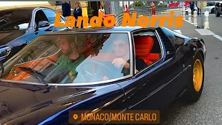 LANDO NORRIS STUNNING LAMBORGHINI MIURA-NIGHTLIFE 15/5/2024 #monaco #supercars #landonorris