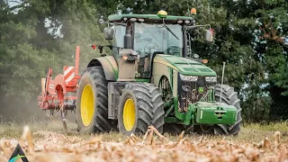 John Deere 8345 R & Ripuntatore Maschio Artiglio Magnum | Ripuntatura terreno post trebbiatura mais