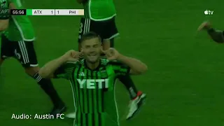 Austin FC Goals vs. Philadelphia Union (Rubio & Gallagher 03/16/24)