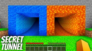 Where do lead SECRET TUNNELS in Minecraft ? WATER TUNNEL vs LAVA TUNNEL ? WHAT are the BEST STAIRS ?