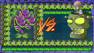 99 Gatling Pea vs Chomper vs 999 Giga Gargantuar vs Dr.Zomboss - Plants vs Zombies Hack