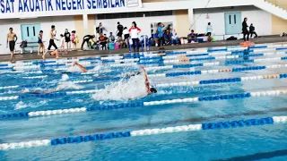 MSSNS akuatik 2019, Backstroke event 118 LC under 15, 100 meter Ammar Nabihan