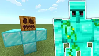 How to summon a diamond golem in minecraft