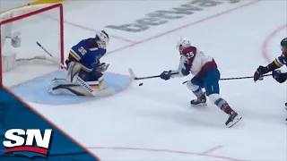 Logan O'Connor Puts Puck Past Ville Husso For First Career Playoff Goal