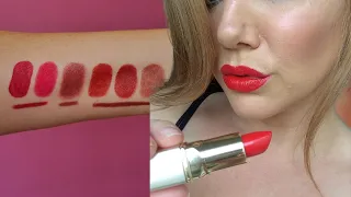 My 6 Favorite Red Lipsticks for Warm + Neutral Undertones (and coordinating lip liners!)