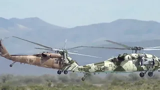 Sikorsky Seahawk helicopter taking off