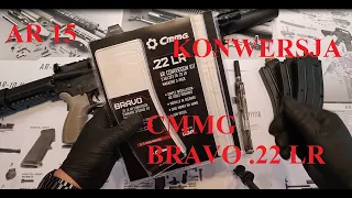 KONWERSJA CMMG BRAVO .22 LR  DIAMONDBACK PCML / CCMLB, TEST AMUNICJI .223 ORAZ .22 LR