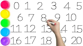 1234567890 | How to Read & Write Numbers 1234 for Kids | Coloring Page | Coloring Numbers 1 to 10.